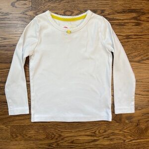 Mini Boden White Rosette Top